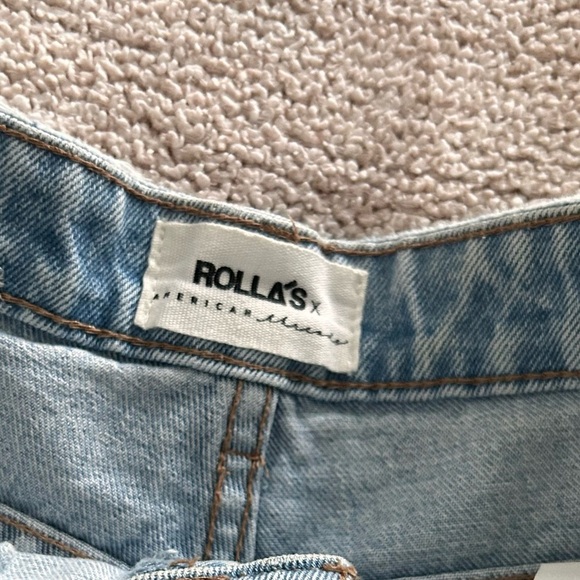 Rolla's x American Threads light wash Duster Short In Layla Bleach - Picture 11 of 11
